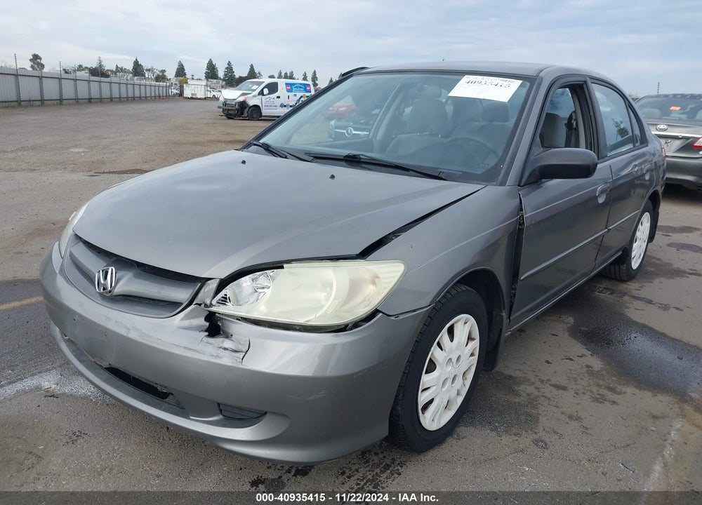 2004 HONDA CIVIC LX VIN: 1HGES16574L016176