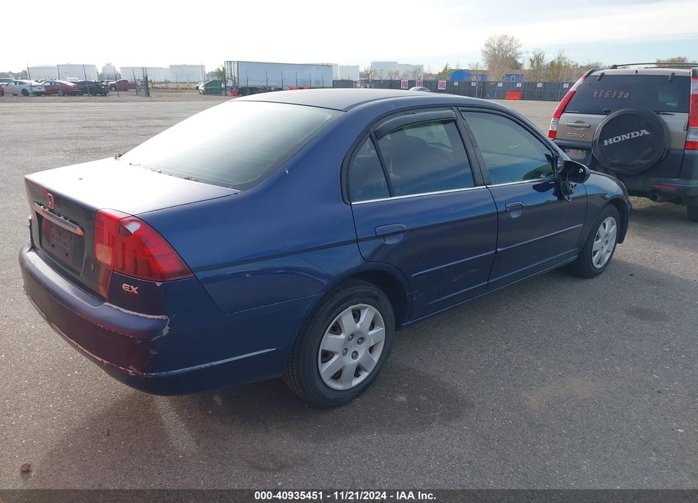 2002 HONDA CIVIC EX VIN: 2HGES26852H507159