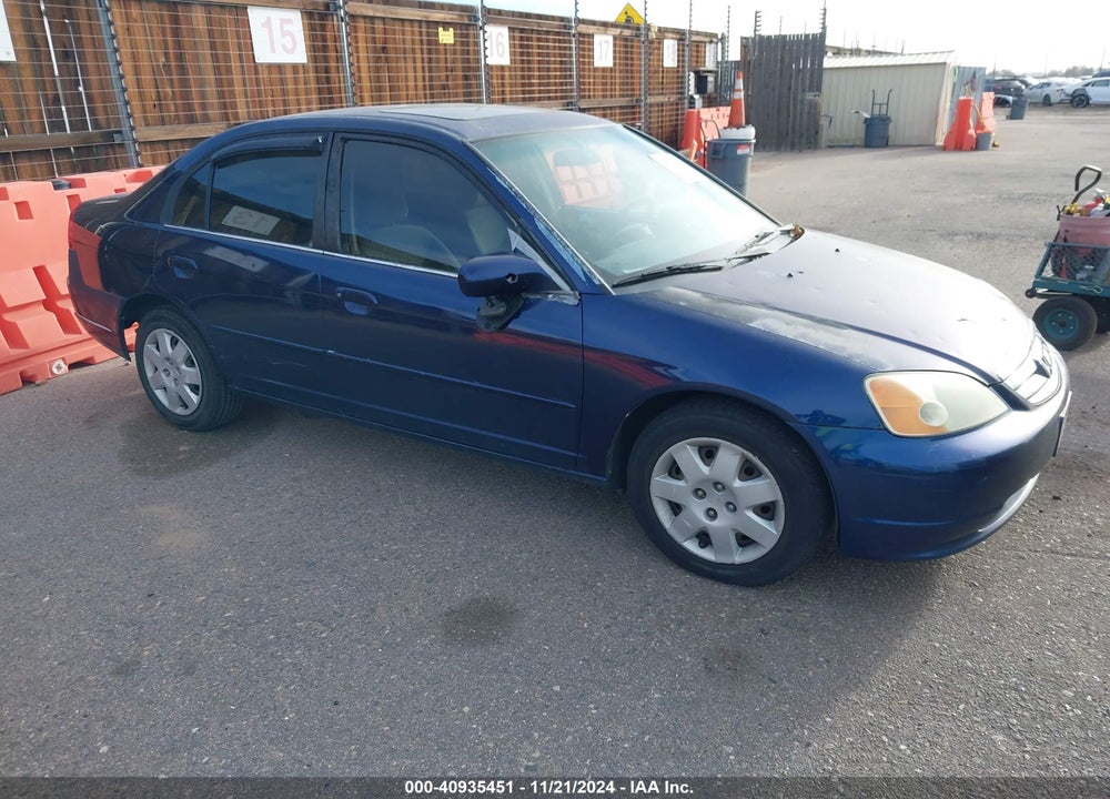 2002 HONDA CIVIC EX VIN: 2HGES26852H507159