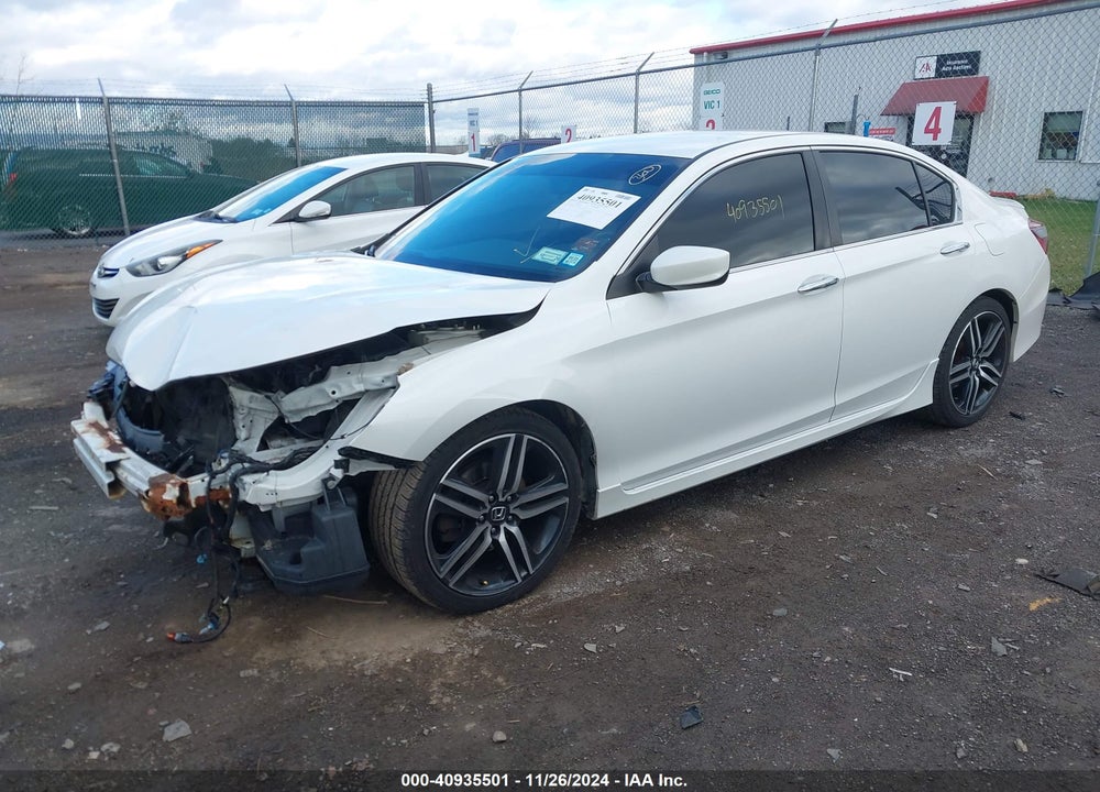 2017 HONDA ACCORD SPORT VIN: 1HGCR2F50HA013565