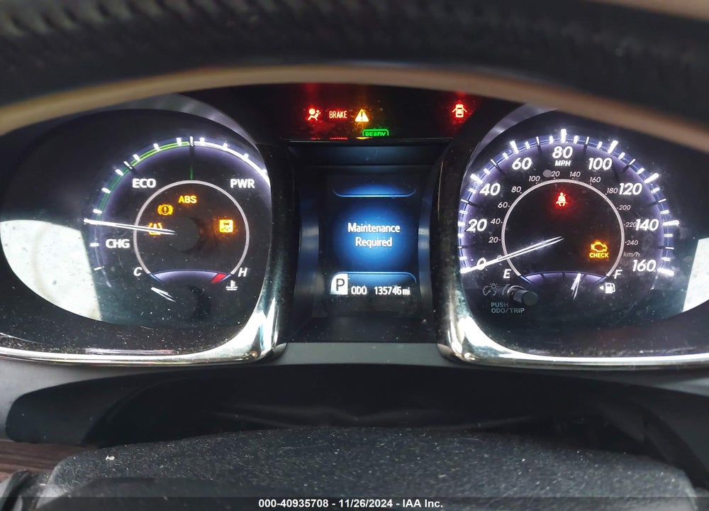 2013 TOYOTA AVALON HYBRID LIMITED VIN: 4T1BD1EB3DU005801