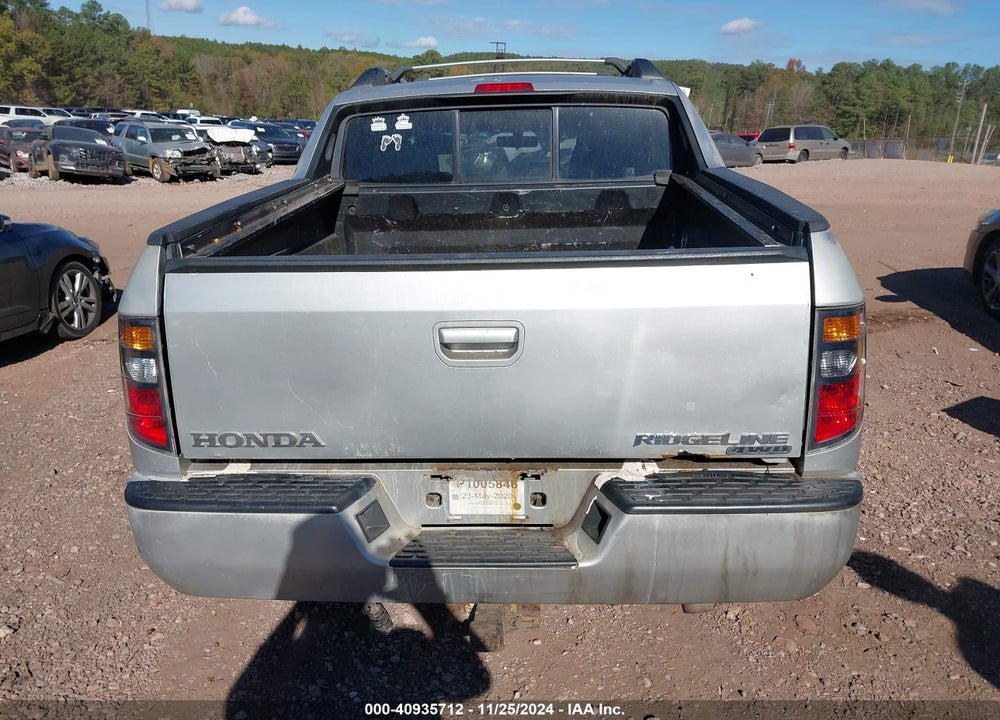 2006 HONDA RIDGELINE RTL VIN: 2HJYK16596H560881