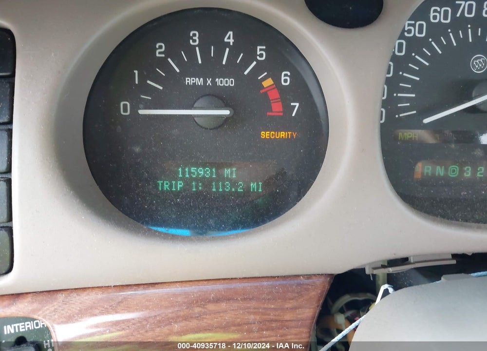 2001 BUICK LESABRE CUSTOM VIN: 1G4HP54K814128175