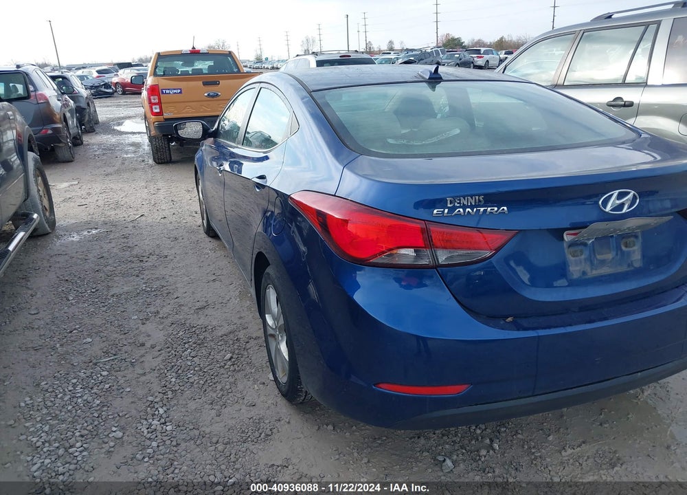 2016 HYUNDAI ELANTRA VALUE EDITION VIN: 5NPDH4AE7GH678236