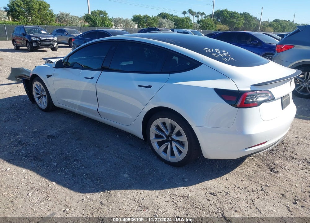 2023 TESLA MODEL 3 REAR-WHEEL DRIVE VIN: 5YJ3E1EA2PF398183