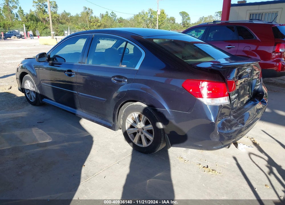 2012 SUBARU LEGACY 2.5I PREMIUM VIN: 4S3BMBG67C3017349