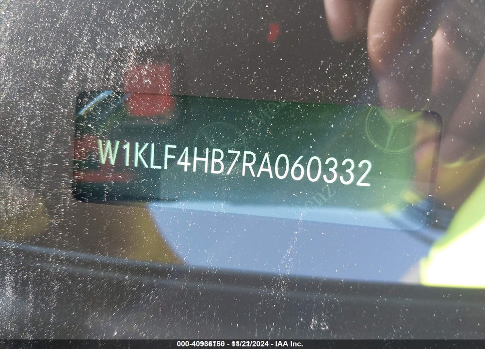 2024 MERCEDES-BENZ E 350 VIN: W1KLF4HB7RA060332