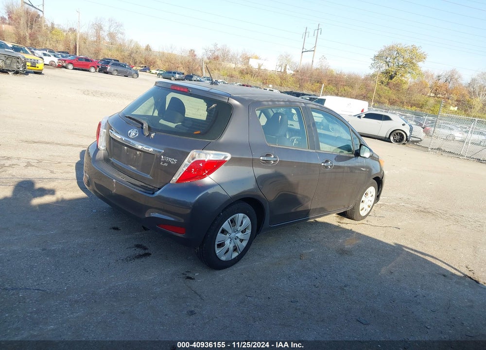 2012 TOYOTA YARIS LE VIN: JTDKTUD32CD512318