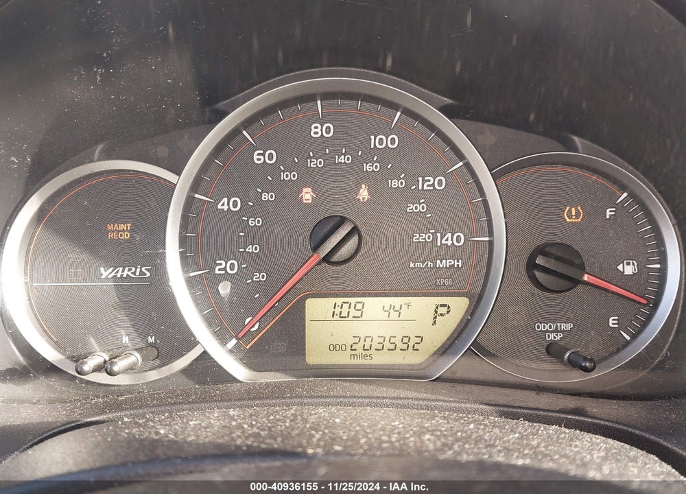 2012 TOYOTA YARIS LE VIN: JTDKTUD32CD512318