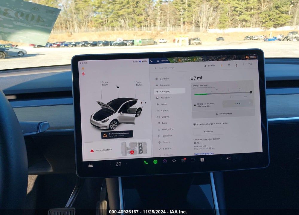 2021 TESLA MODEL Y LONG RANGE DUAL MOTOR ALL-WHEEL DRIVE VIN: 5YJYGDEE1MF060872