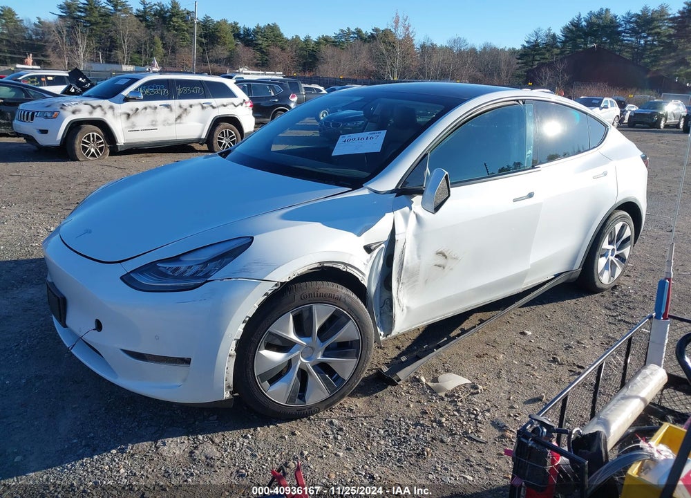 2021 TESLA MODEL Y LONG RANGE DUAL MOTOR ALL-WHEEL DRIVE VIN: 5YJYGDEE1MF060872
