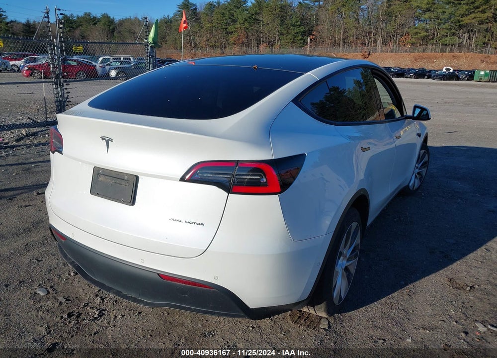 2021 TESLA MODEL Y LONG RANGE DUAL MOTOR ALL-WHEEL DRIVE VIN: 5YJYGDEE1MF060872