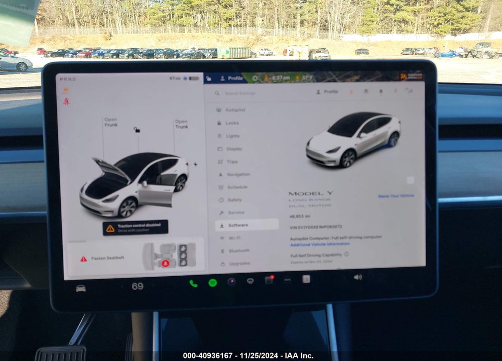 2021 TESLA MODEL Y LONG RANGE DUAL MOTOR ALL-WHEEL DRIVE VIN: 5YJYGDEE1MF060872