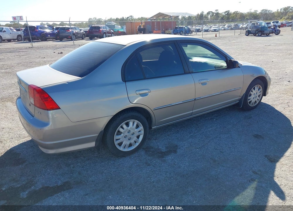 2004 HONDA CIVIC LX VIN: 2HGES15504H533642