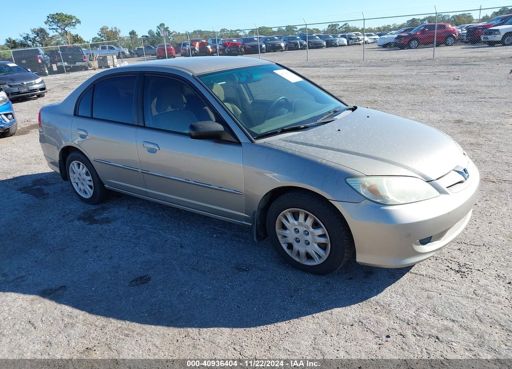 2004 HONDA CIVIC LX VIN: 2HGES15504H533642