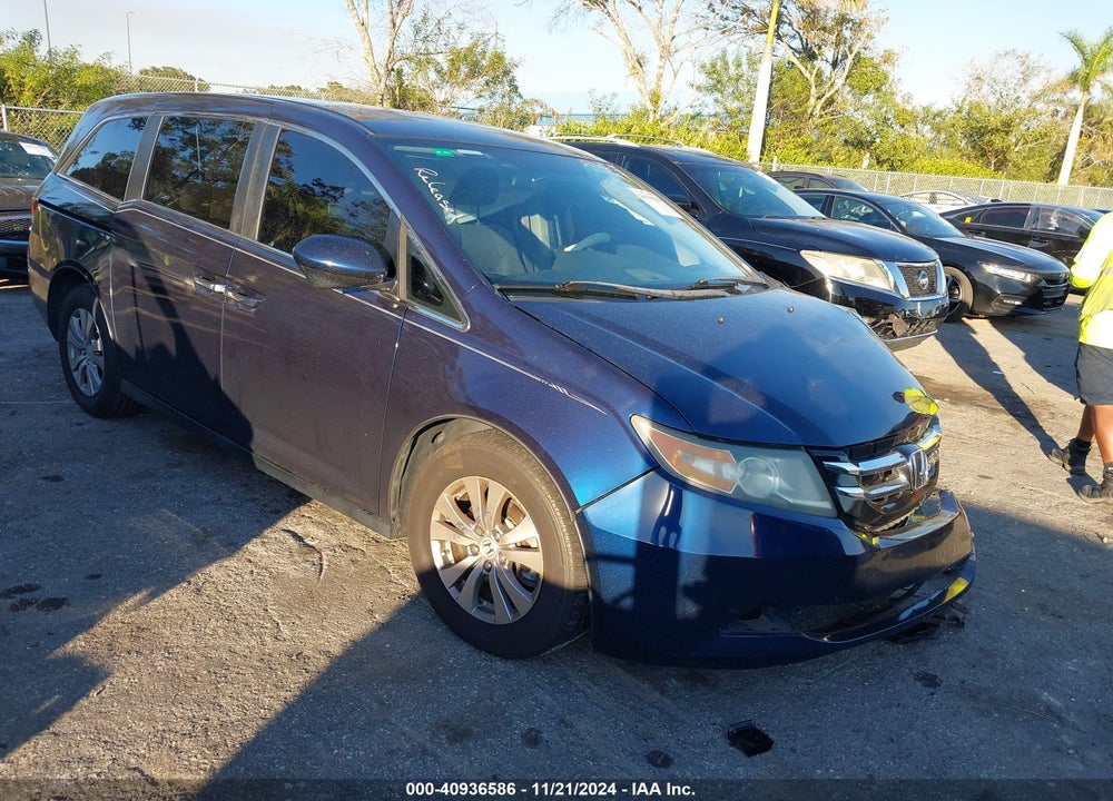2016 HONDA ODYSSEY SE VIN: 5FNRL5H3XGB008676