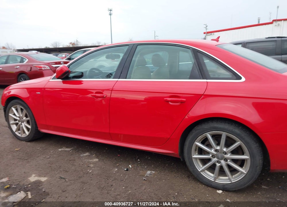 2014 AUDI A4 2.0T PREMIUM VIN: WAUFFAFL8EN001551