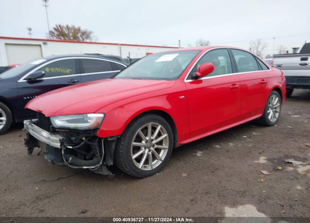 2014 AUDI A4 2.0T PREMIUM VIN: WAUFFAFL8EN001551