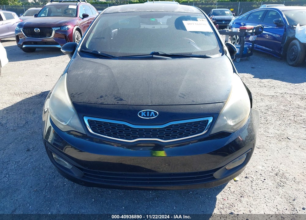 2012 KIA RIO SX VIN: KNADN4A35C6046604