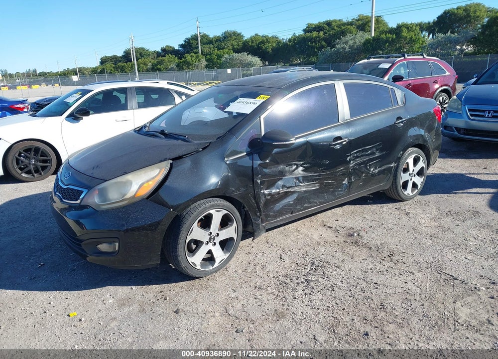 2012 KIA RIO SX VIN: KNADN4A35C6046604