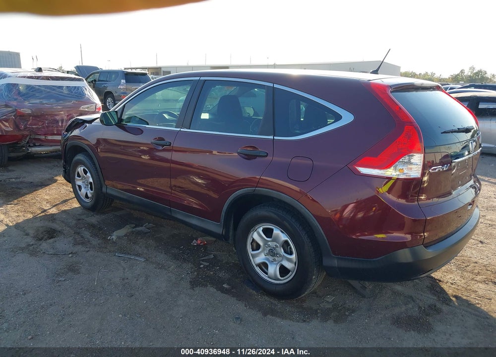 2013 HONDA CR-V LX VIN: 5J6RM3H3XDL045750