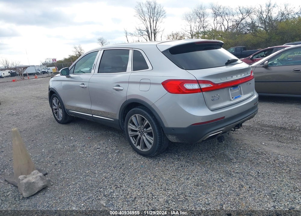 2016 LINCOLN MKX RESERVE VIN: 2LMTJ8LPXGBL83956