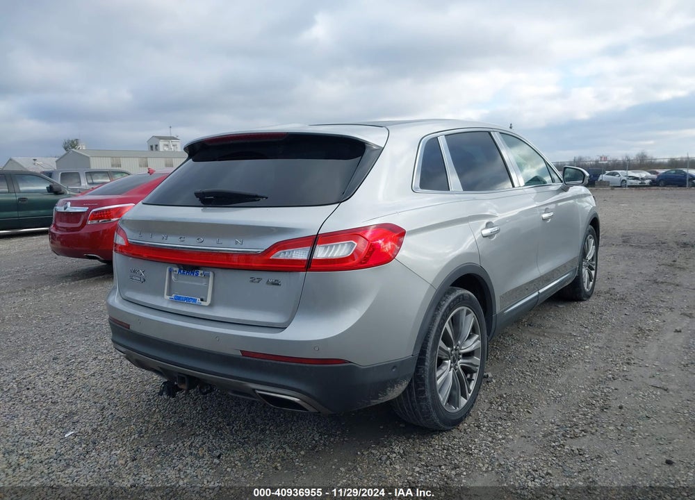 2016 LINCOLN MKX RESERVE VIN: 2LMTJ8LPXGBL83956