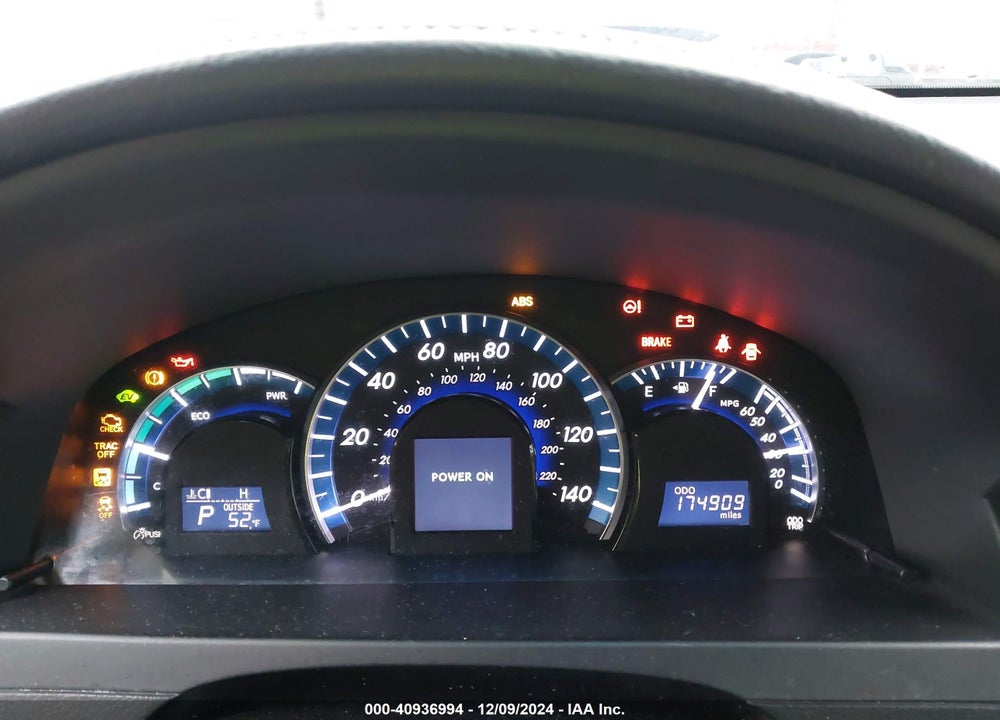 2013 TOYOTA CAMRY HYBRID XLE VIN: 4T1BD1FK9DU090075