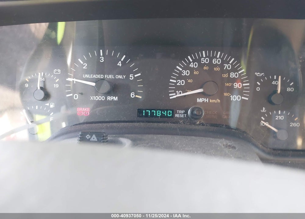 1999 JEEP CHEROKEE CLASSIC/SPORT VIN: 1J4FF68S5XL543347