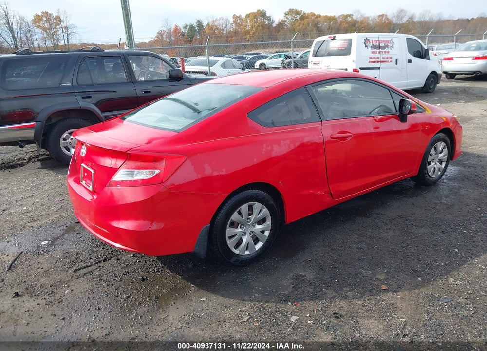 2012 HONDA CIVIC LX VIN: 2HGFG3B57CH550863