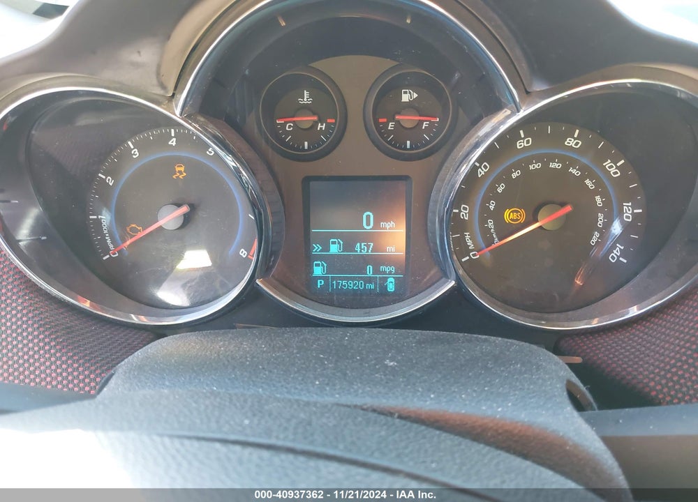 2012 CHEVROLET CRUZE 1LT VIN: 1G1PF5SC0C7104848