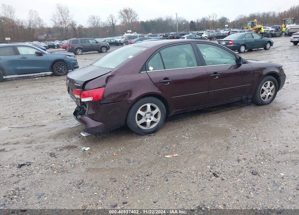 2006 HYUNDAI SONATA GLS V6/LX V6 VIN: 5NPEU46F76H083872