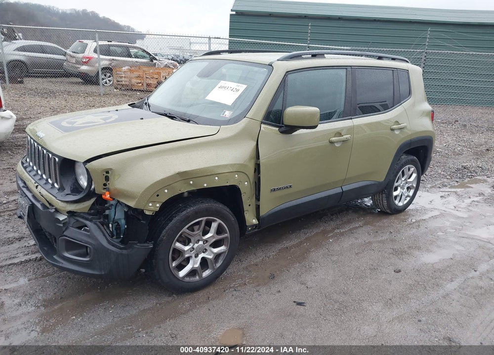 2015 JEEP RENEGADE LATITUDE VIN: ZACCJBBT1FPB83599