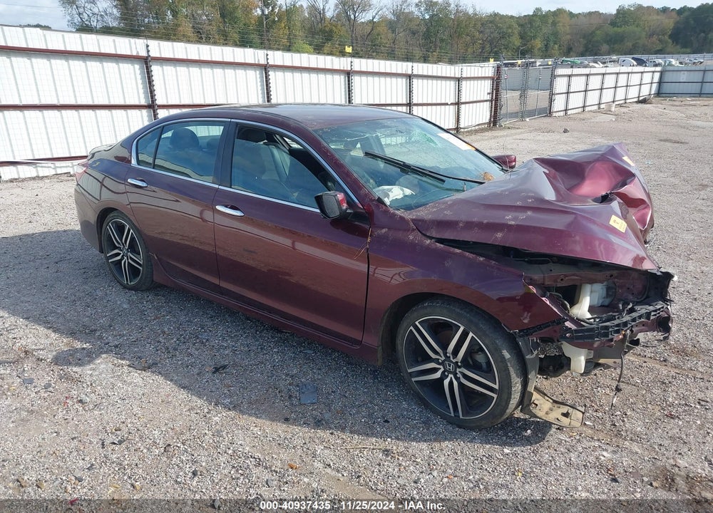 2017 HONDA ACCORD SPORT VIN: 1HGCR2F52HA241499