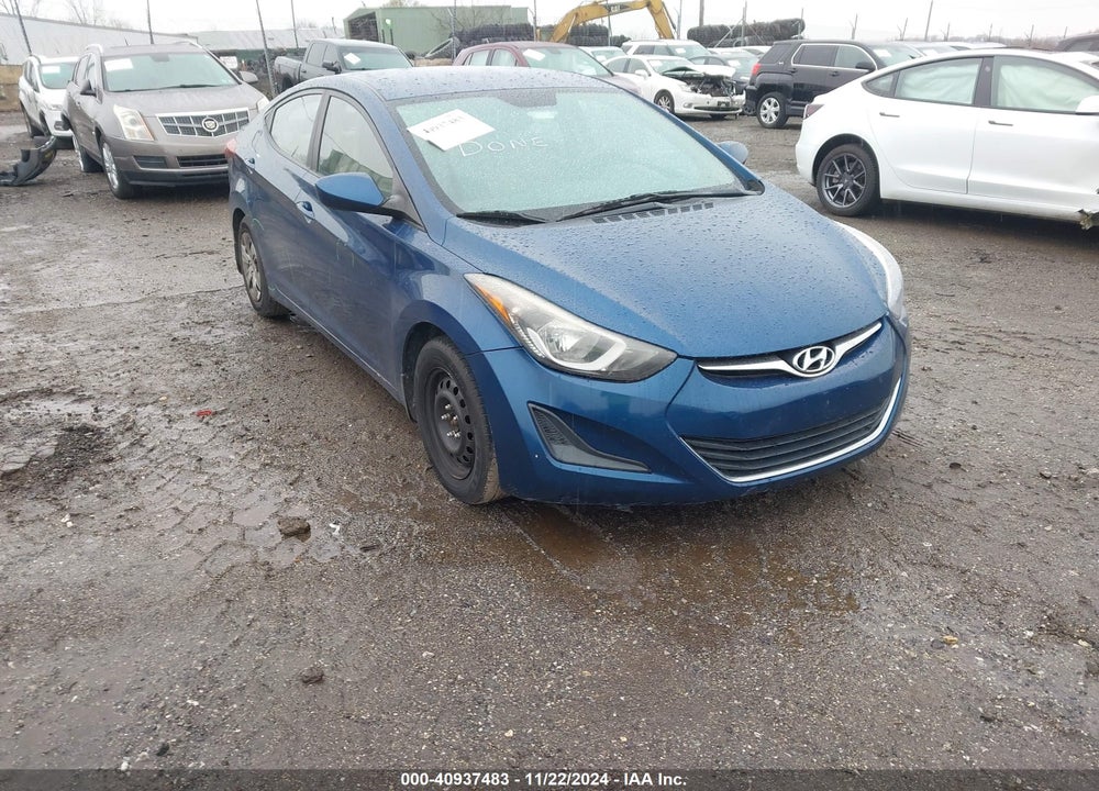 2016 HYUNDAI ELANTRA SE VIN: KMHDH4AE9GU643635