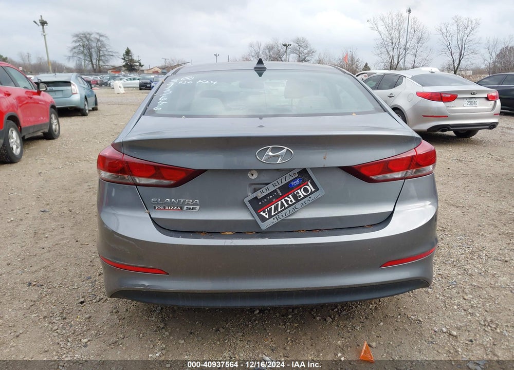 2017 HYUNDAI ELANTRA SE VIN: KMHD74LF9HU393646