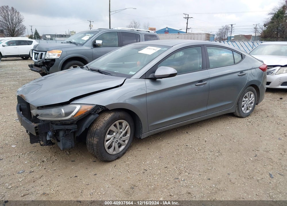 2017 HYUNDAI ELANTRA SE VIN: KMHD74LF9HU393646