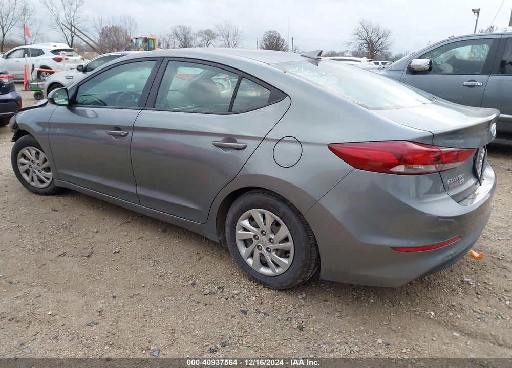 2017 HYUNDAI ELANTRA SE VIN: KMHD74LF9HU393646