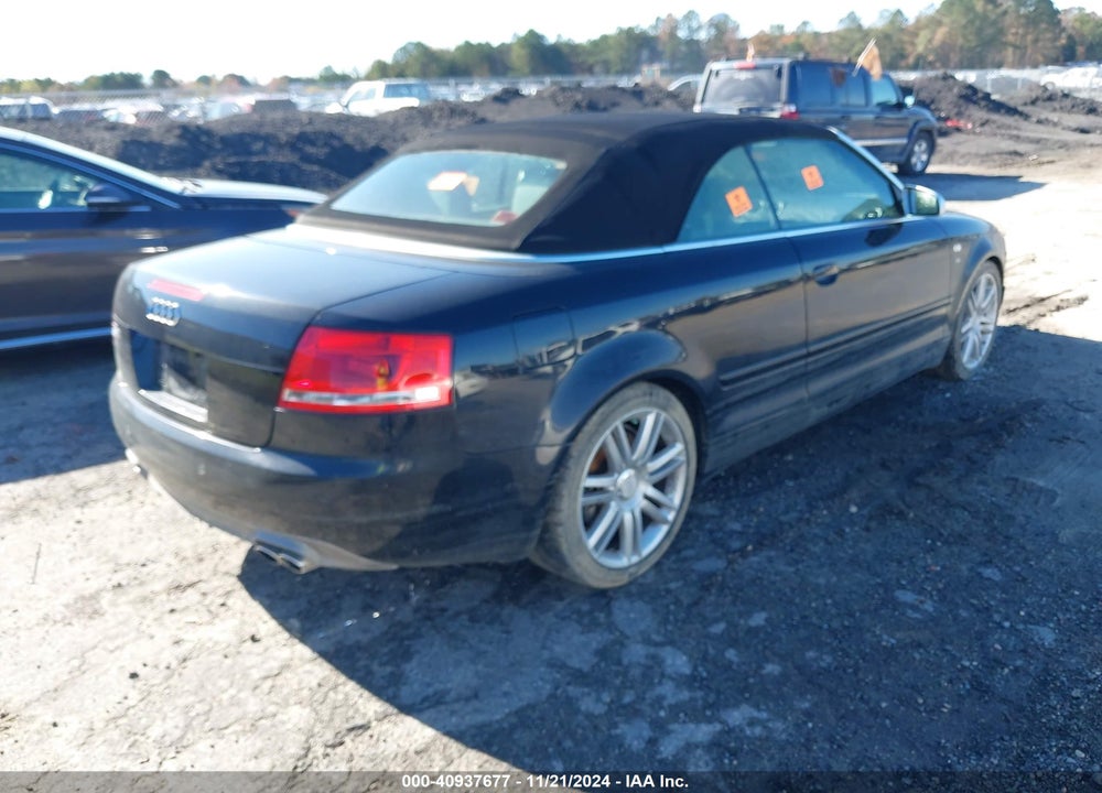 2007 AUDI S4 VIN: WUARL48H47K900742