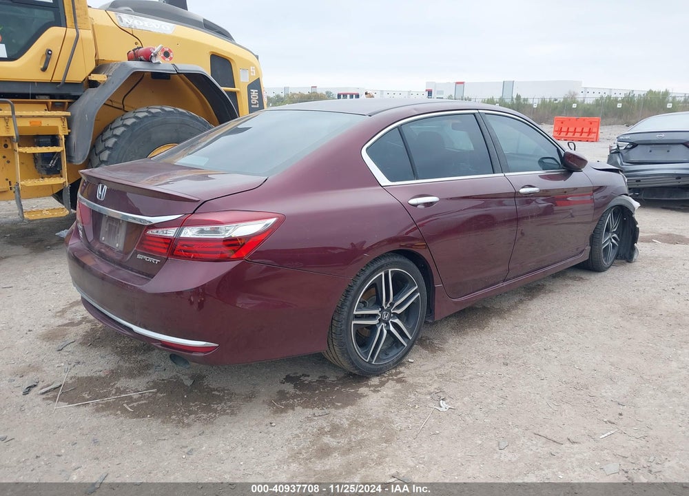 2017 HONDA ACCORD SPORT VIN: 1HGCR2F50HA133513