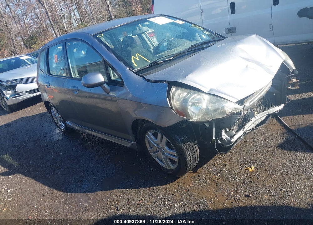 2007 HONDA FIT SPORT VIN: JHMGD38697S041284