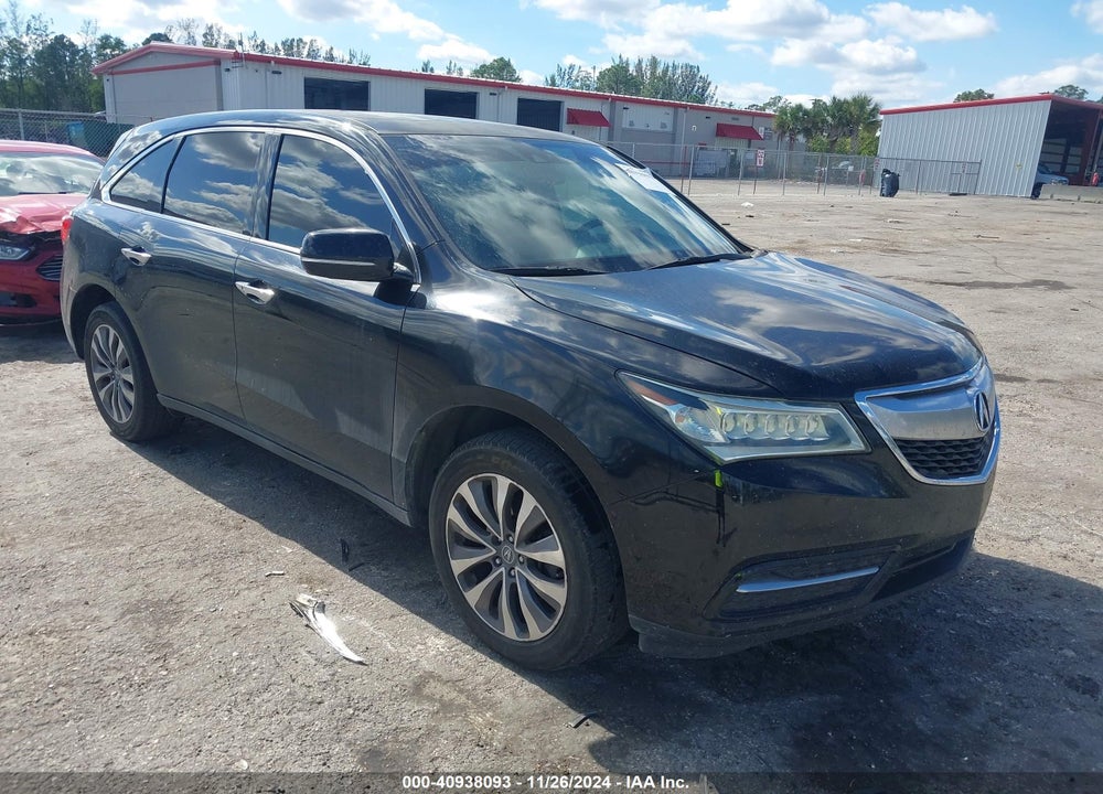 2014 ACURA MDX TECHNOLOGY PKG W/ENTERTAINMENT PKG VIN: 5FRYD4H66EB041697