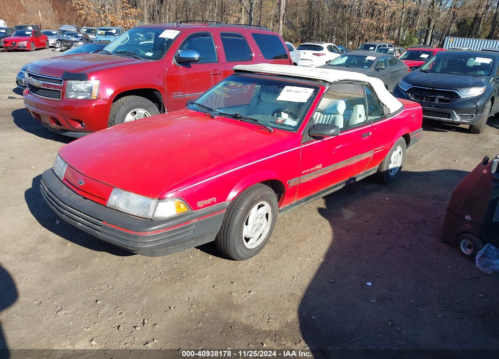 1991 CHEVROLET CAVALIER RS VIN: 1G1JC34T6M7214417