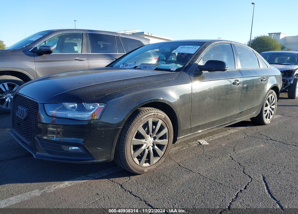 2014 AUDI A4 2.0T PREMIUM VIN: WAUAFAFL2EN033941