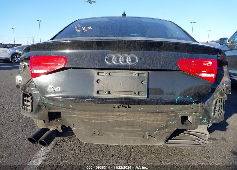 2014 AUDI A4 2.0T PREMIUM VIN: WAUAFAFL2EN033941