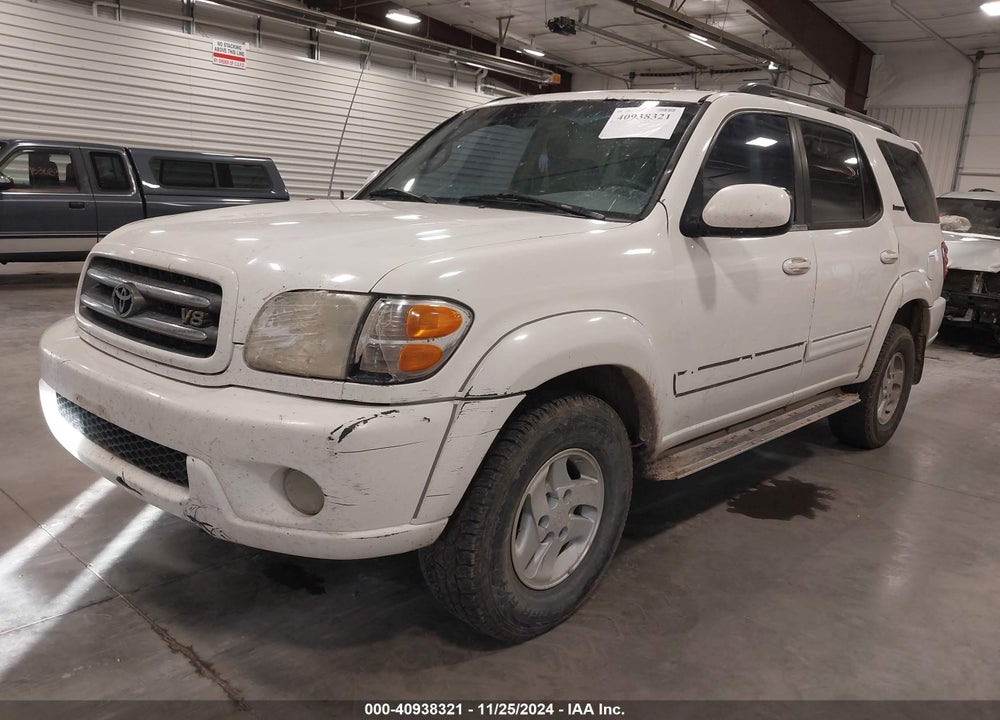 2002 TOYOTA SEQUOIA LIMITED V8 VIN: 5TDBT48A52S087866