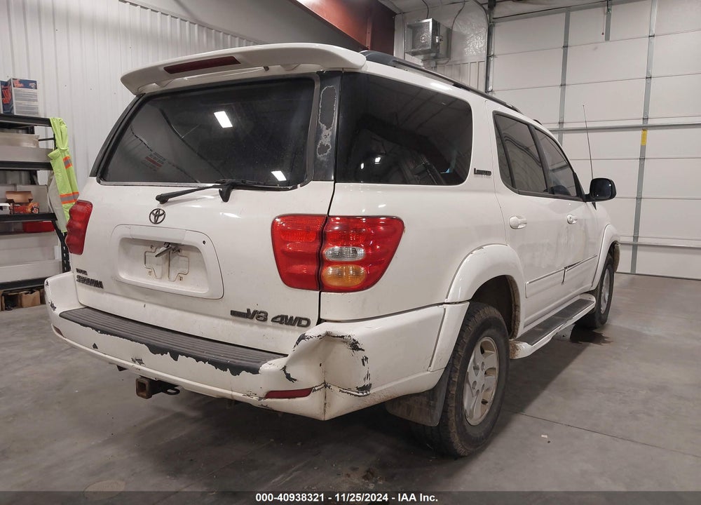 2002 TOYOTA SEQUOIA LIMITED V8 VIN: 5TDBT48A52S087866