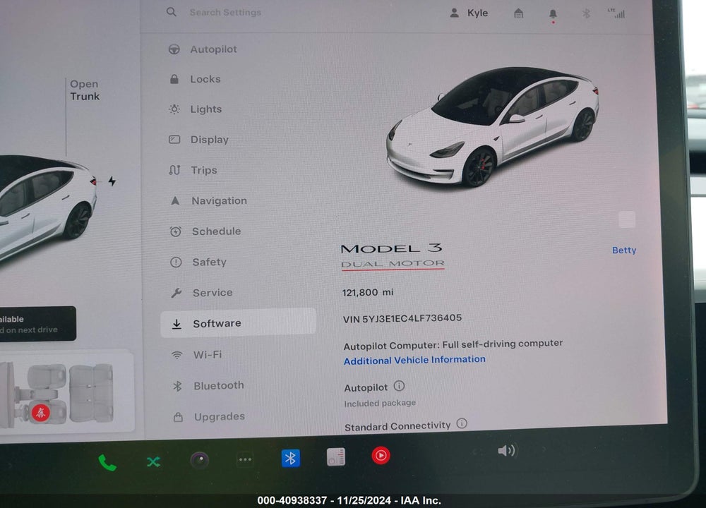 2020 TESLA MODEL 3 VIN: 5YJ3E1EC4LF736405