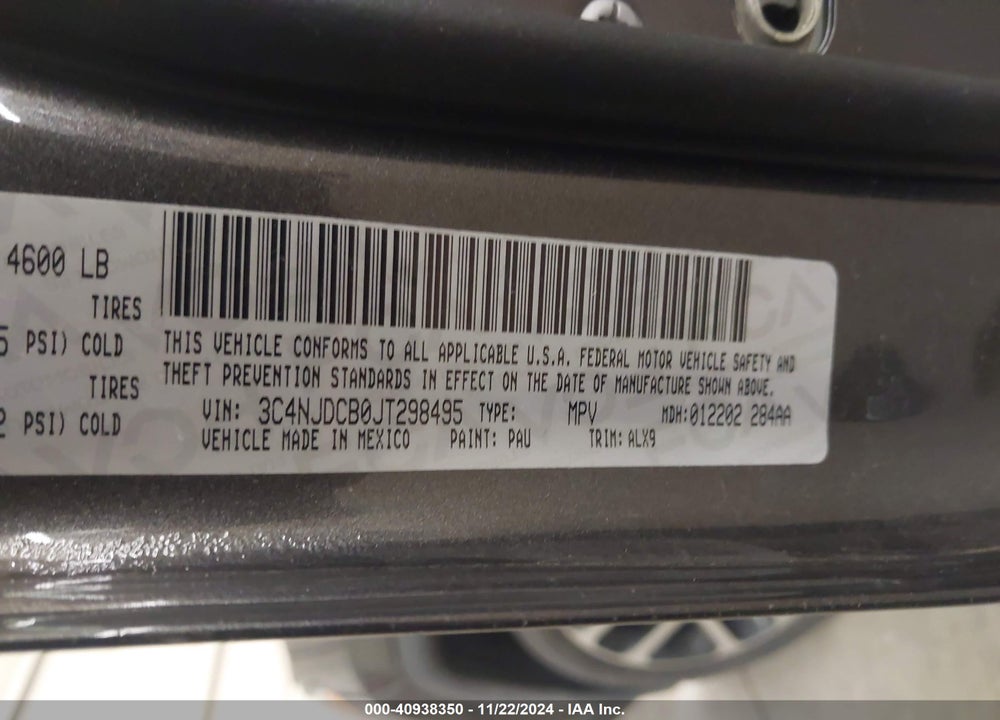 2018 JEEP COMPASS LIMITED 4X4 VIN: 3C4NJDCB0JT298495