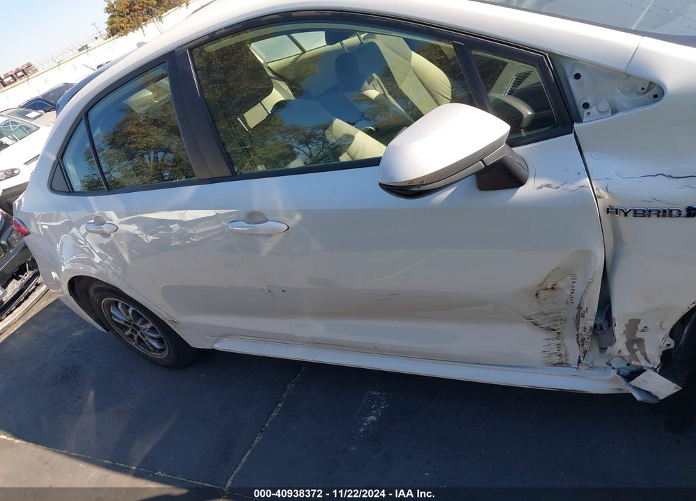 2021 TOYOTA COROLLA HYBRID LE VIN: JTDEAMDE6MJ000827